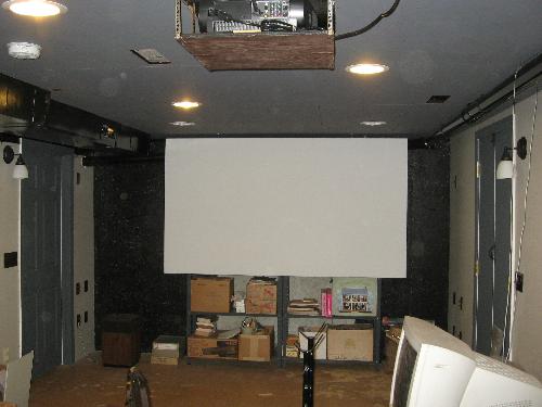 Basement home theater, 2009